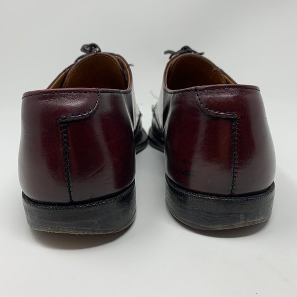 Cole Haan Cap Toe Mens Oxford Shoes Burgandy - Picture 2 of 7